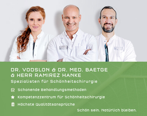Gesichtsbehandlungen, Ästhetisch-Plastische Chirurgie in Nürnberg, Dr. Baetge, Ramirez Hanke, Dr. Vodslon, Nürnberger Klinik 