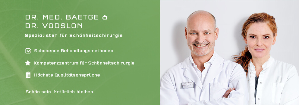 Gesichtsbehandlungen, Ästhetisch-Plastische Chirurgie in Nürnberg, Dr. Baetge, Dr. Vodslon, Nürnberger Klinik 