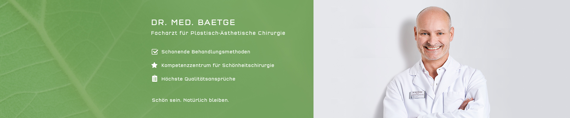 Gesichtsbehandlungen, Ästhetisch-Plastische Chirurgie in Nürnberg, Dr. Baetge, Nürnberger Klinik 