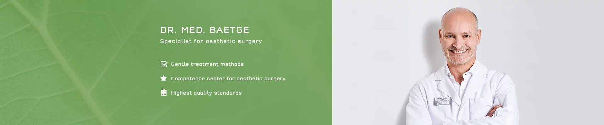 Treatments Face, Aesthetic and Plastic Surgery in Nuremberg, Nürnberger Klinik 
