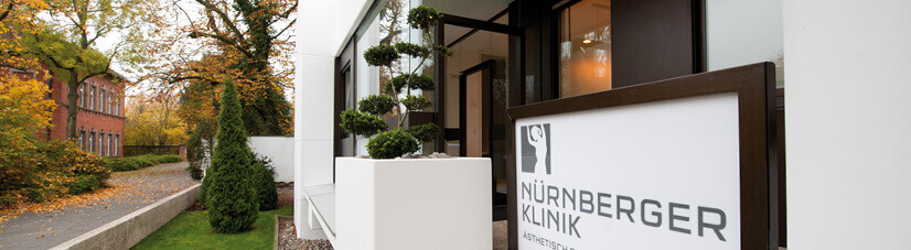 Eingang der Nürnberger Klinik