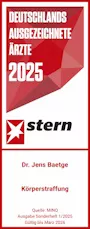 Stern Siegel Top Mediziner 2025 Körperstraffung 