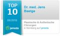 Jameda Auszeichnung - Dr. Baetge und das Team gehören erneut zu den Top 10 Nürnbergs