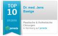 Jameda Auszeichnung - Top 10 Plastische & Ästhetische Chirurgen