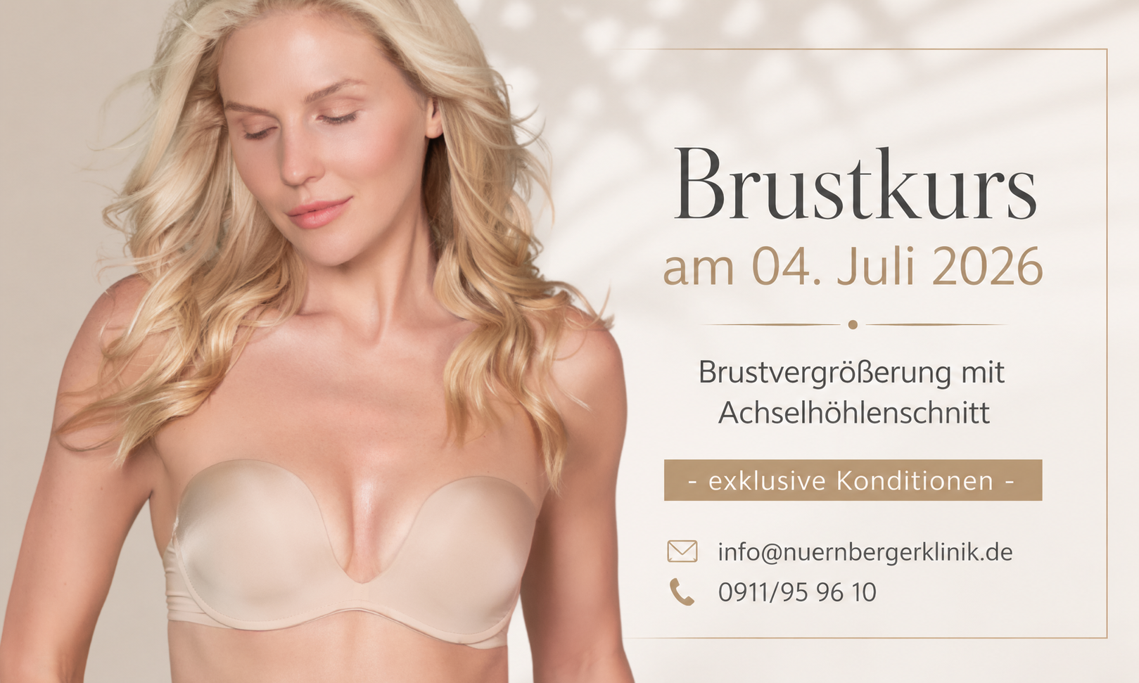 2026 Brustkurs, Nürnberger Klinik für Ästhetisch-Plastische Chirurgie 