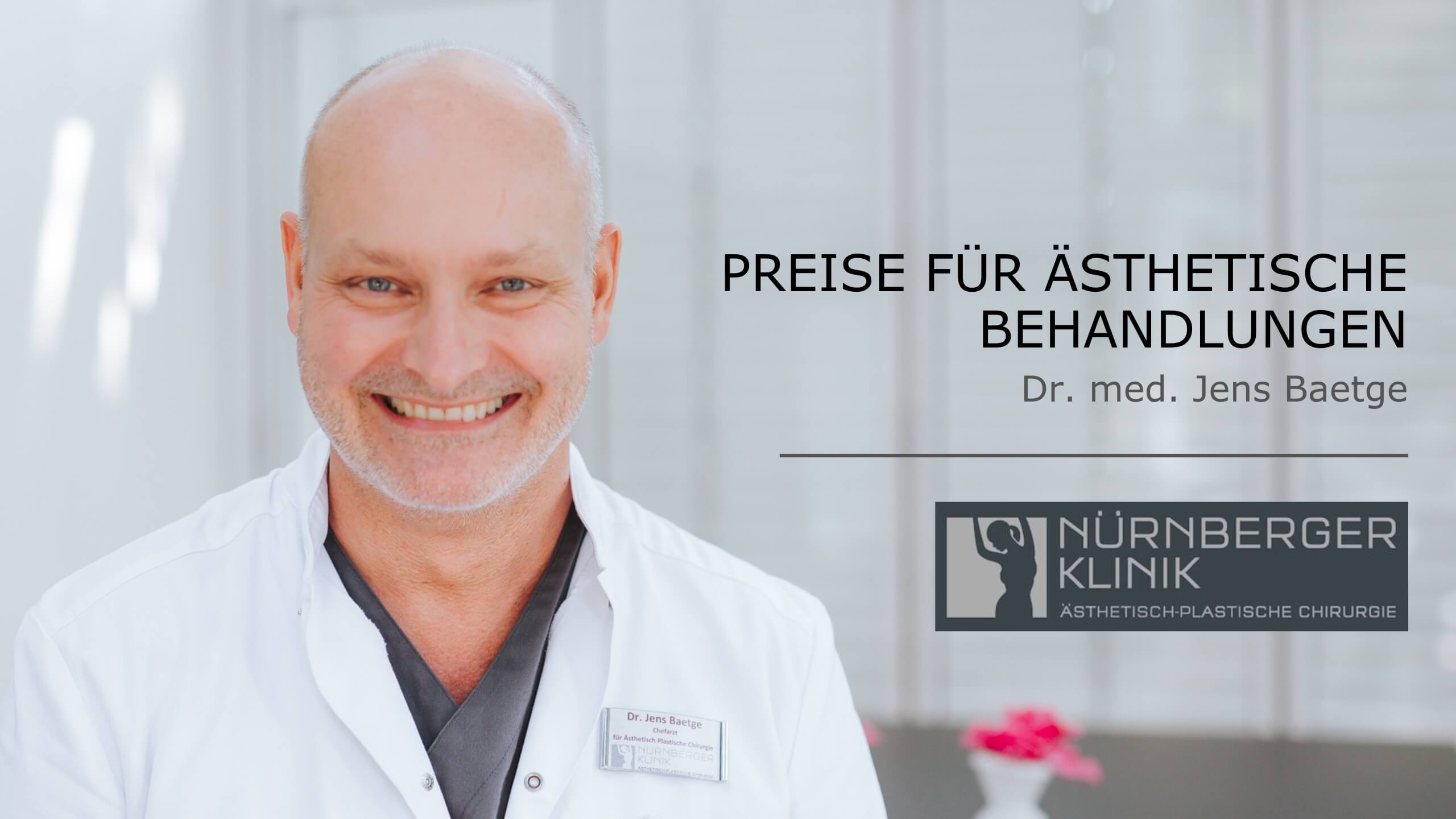 Video Preisgestaltung Nürnberger Klinik, Dr. Baetge